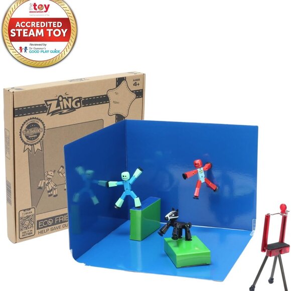 STIKBOT Zanimation What The Bot Special Action Figures and Animation Set, Includ - Picture 3 of 7